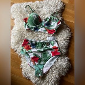 *Brand New* tropical bikini set